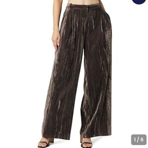 Lucia Wide-Leg Velvet Pants